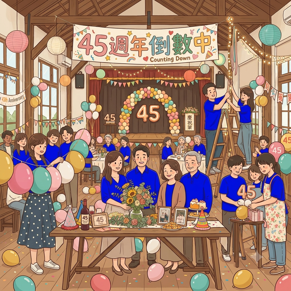 45週年會慶倒數計時中！